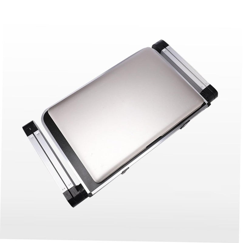 Adjustable Desk Laptop Stand Aluminum Black Ergonomic Ventilated Holder - Image 3