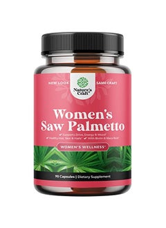 Natures Craft Extra Strength Saw Palmetto For Women Dht Blocker Thickening Hair Vitamins For Hair Loss For Women 500Mg Pure Saw Palmetto Capsules With Vitamins For Women For Healthier Looking Hair  - Image 1