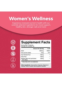 Natures Craft Extra Strength Saw Palmetto For Women Dht Blocker Thickening Hair Vitamins For Hair Loss For Women 500Mg Pure Saw Palmetto Capsules With Vitamins For Women For Healthier Looking Hair  - Image 4
