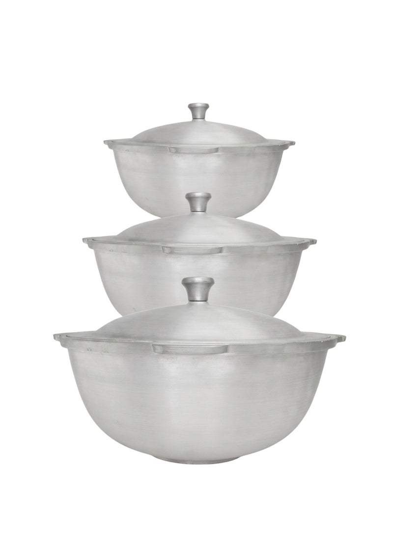 Heavy Afghan Aluminum Bukhari Pot - 7L / 10L / 15L - For Bukhari Rice, Kabsa & Large Gatherings - Image 3