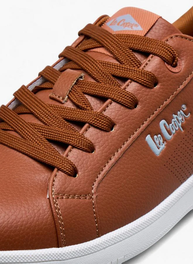 لي كوبر Men's Panelled Lace-Up Sneakers