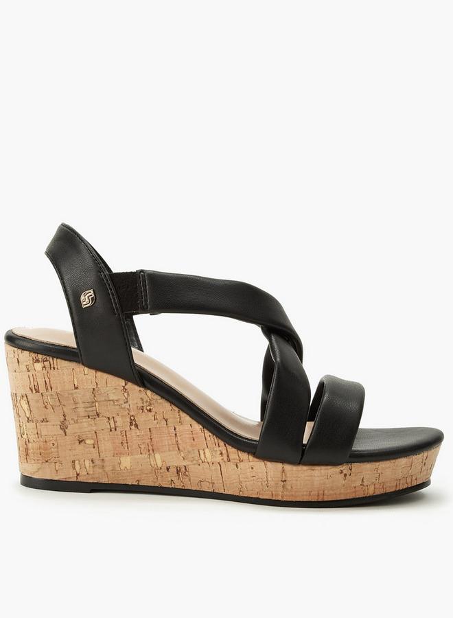 Surestep Women Cross Strap Wedge Heel Sandals - Image 3
