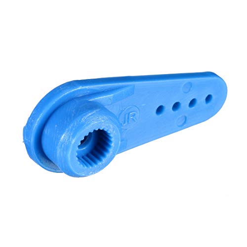 uxcell Plastic Servo Arms 23T Blue, 3mm Hole Single/Double Arm for JR 1 Set - Image 4