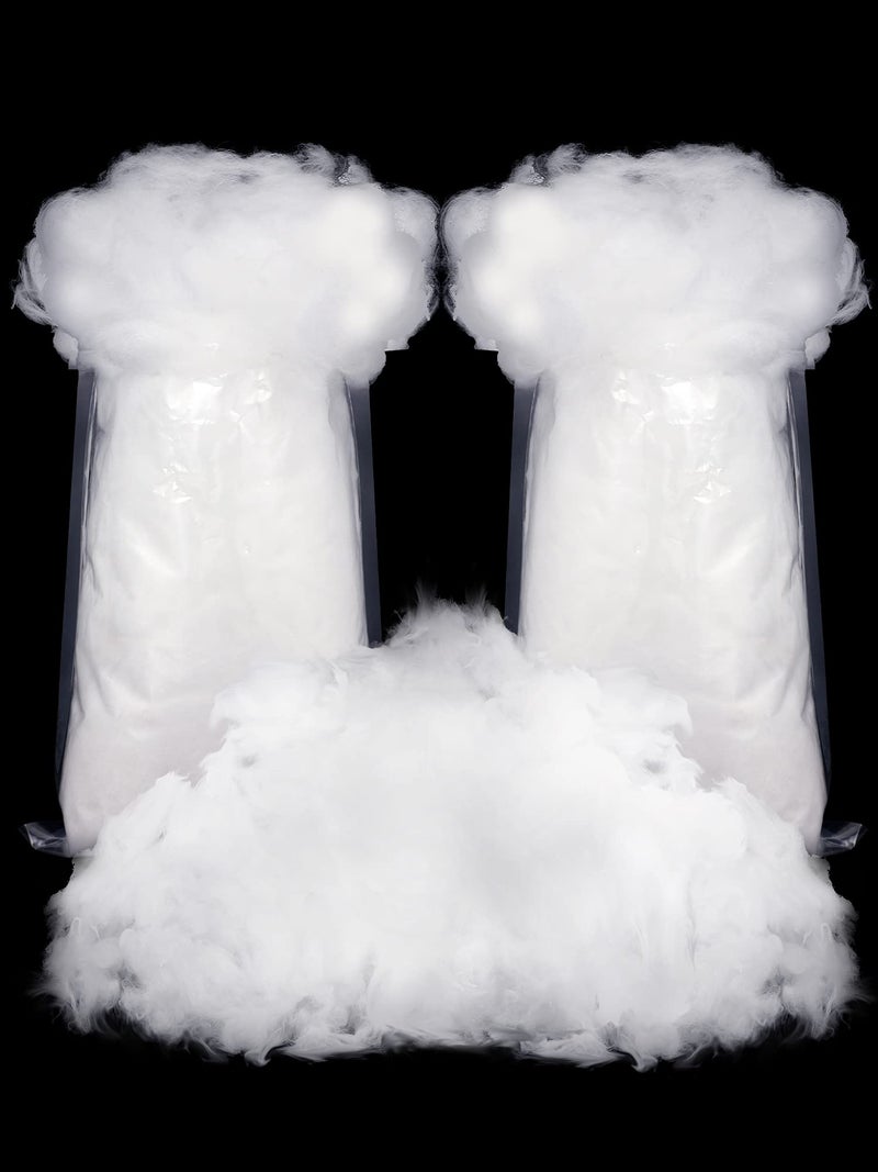 Riakrum ثلج مزيف من رياكروم زينة ألياف ثلج صناعي قطن ثلجي زينة داخلية رقيقة لزينة شتاء عيد الميلاد 120 جرام