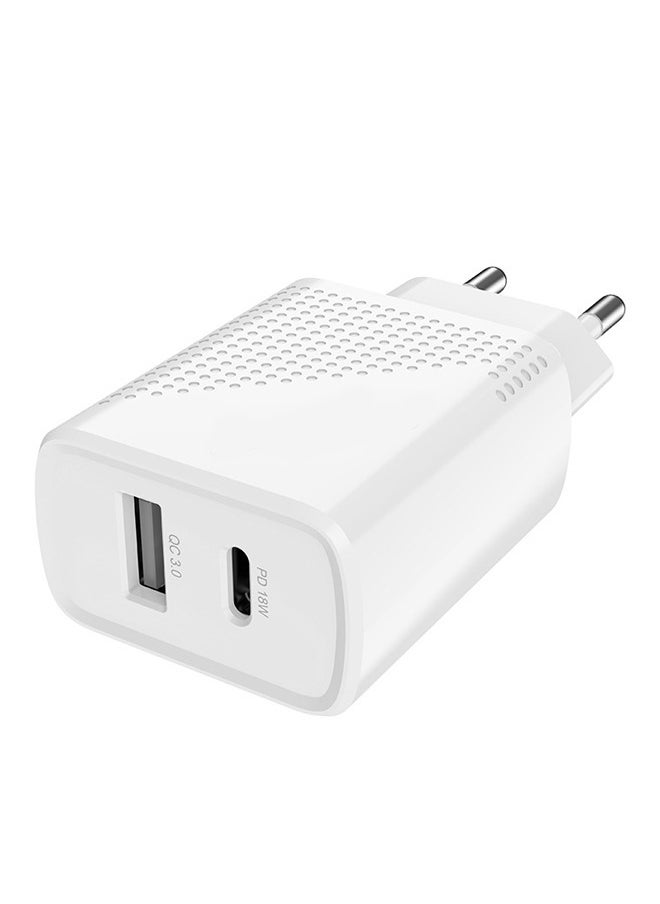 MIQIA Miqia MA03 Fast Charger Quick Charge Power Delivery With Micro USB cable White  - Image 2