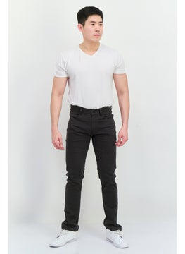 French Connection Men Regular Fit Plain Chino Pants, Dark Grey  - Image 4