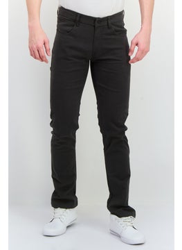French Connection Men Regular Fit Plain Chino Pants, Dark Grey  - Image 1