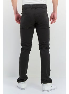 French Connection Men Regular Fit Plain Chino Pants, Dark Grey  - Image 3