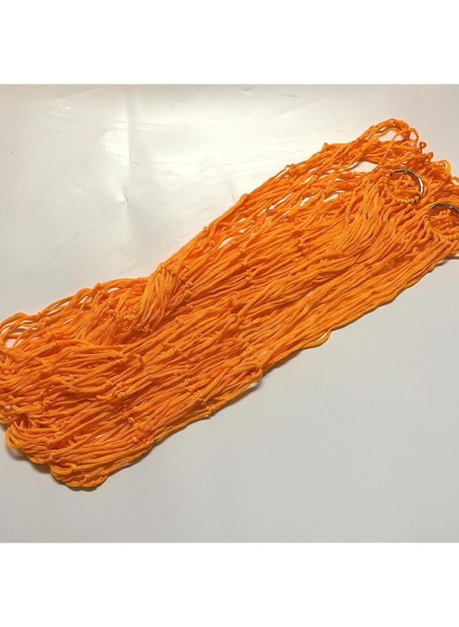 Generic Single Person Net Hammock Portable Camping Hammock Double Layer Mesh Hammock Nylon Rope Hanging Swing Chair For Hiking Backyards Travel For Backpacking Beach  - Image 5