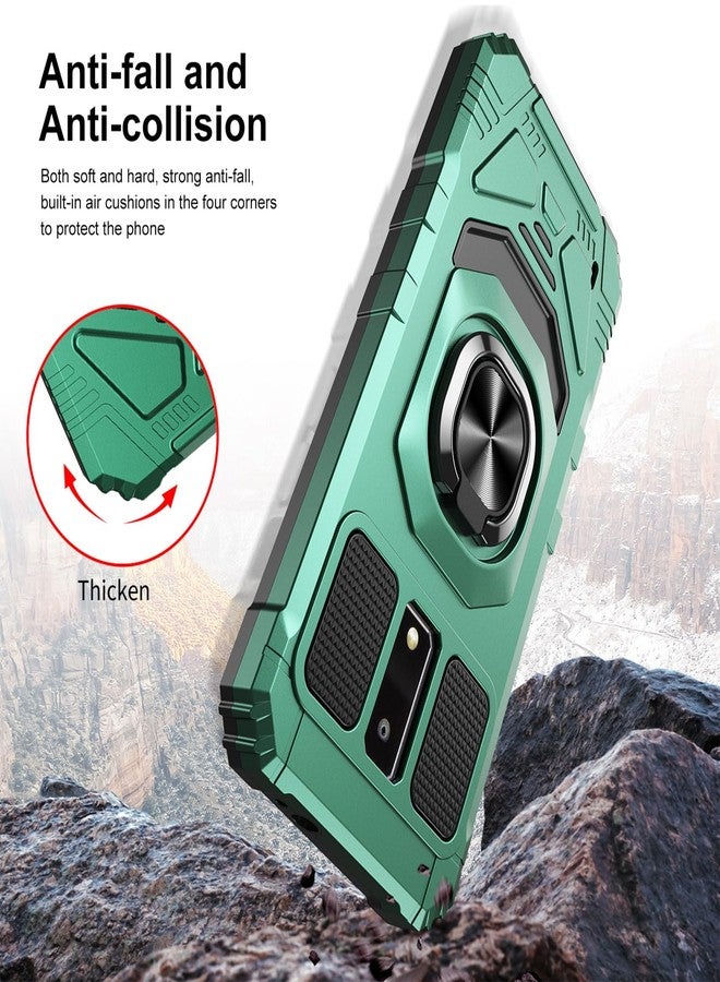 Ailiber for BLU View 4 B135DL Cell Phone Case, with Screen Protector, Ring Kickstand for Magnetic Car Mount, Military Grade, Heavy Duty Shockproof Protective Cover for Tracfone BLU View 4-Deep Green - Image 5