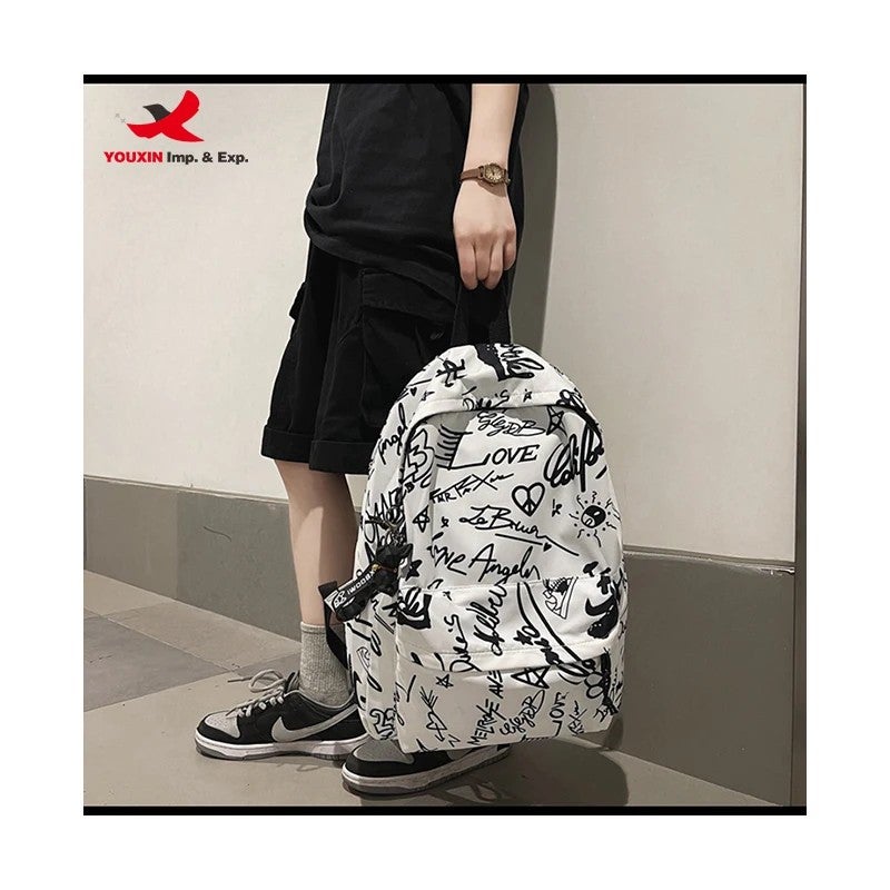 Bluejw Large Capacity Casual Backpack With Printing Oxford Fabric Bag Suitable for Student - Image 4