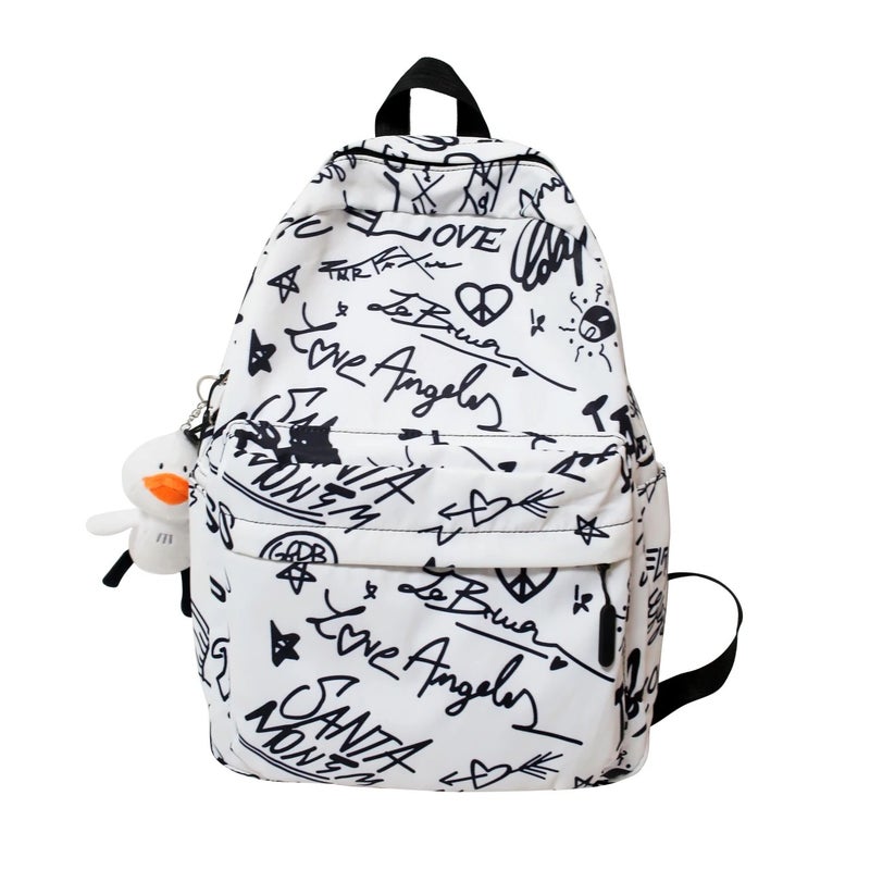 Bluejw Large Capacity Casual Backpack With Printing Oxford Fabric Bag Suitable for Student - Image 3