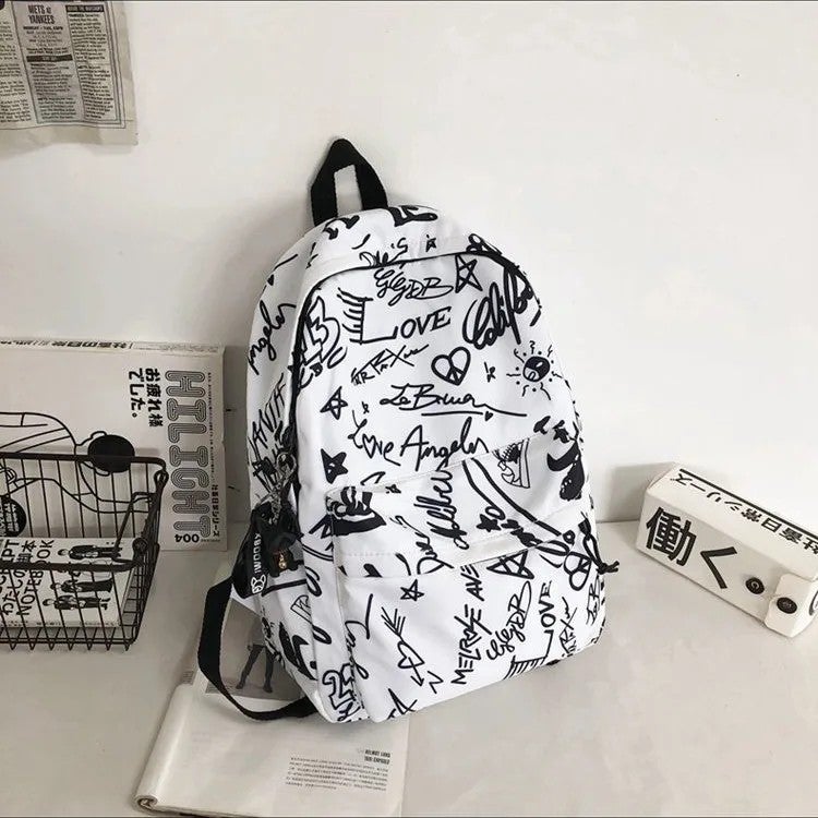 Bluejw Large Capacity Casual Backpack With Printing Oxford Fabric Bag Suitable for Student - Image 2