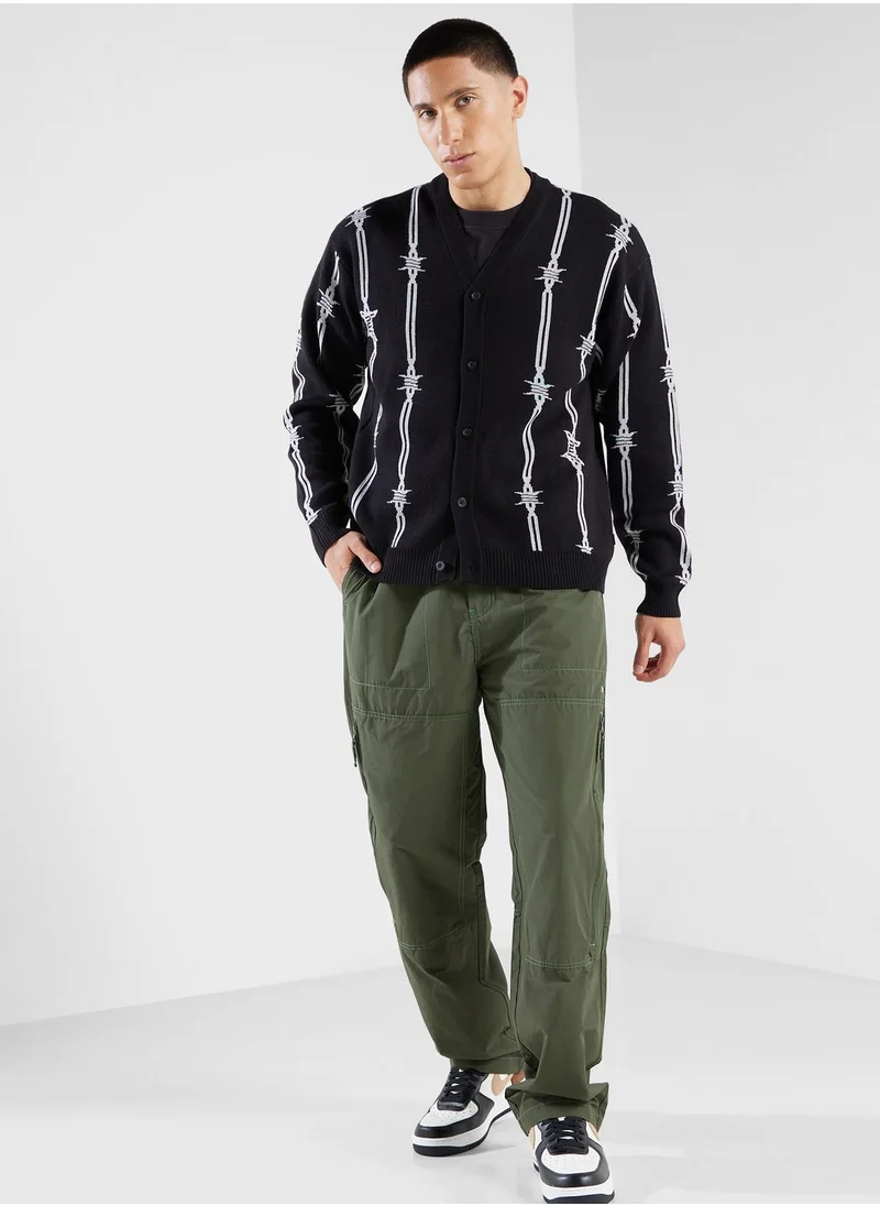 HUF Barbed Wire Cardigan Hoodie