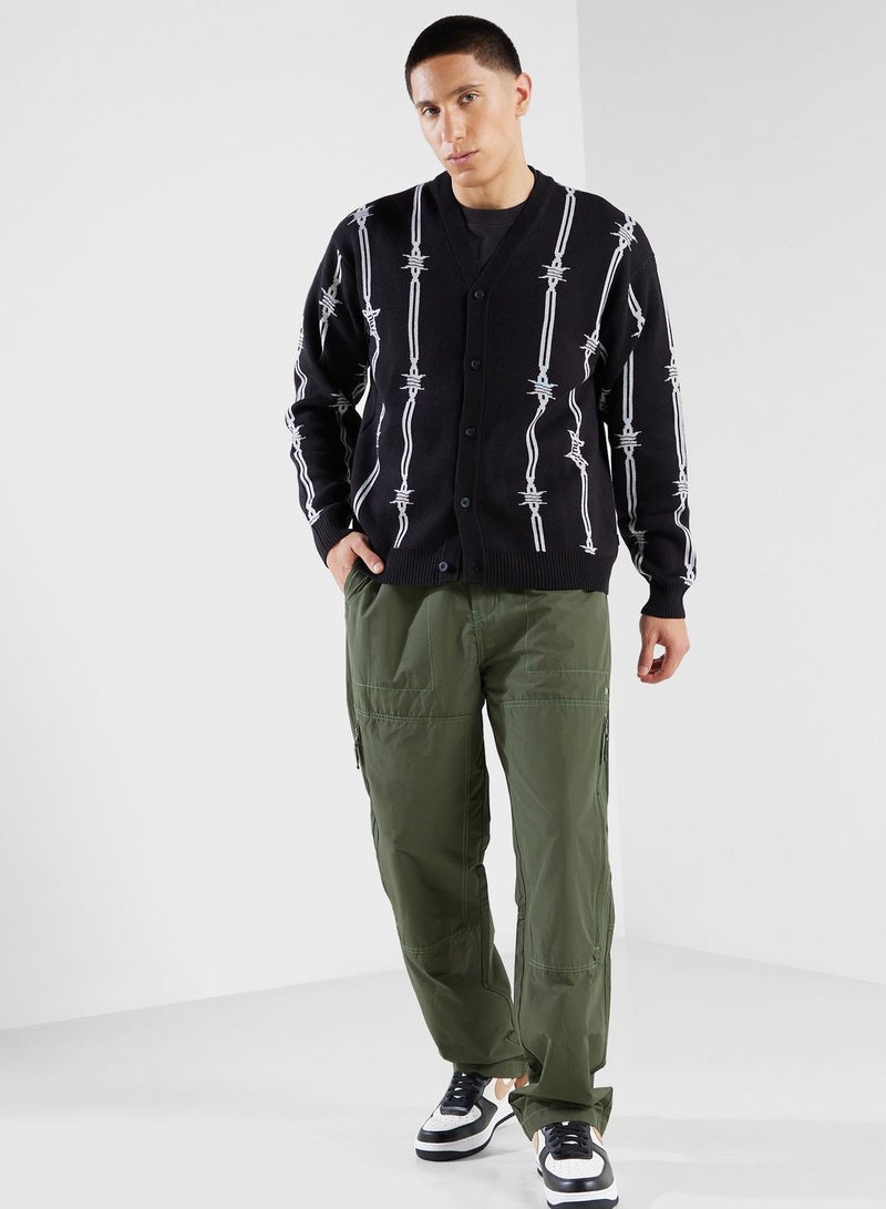 HUF Barbed Wire Cardigan Hoodie - Image 4