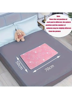 joybuy Non-Slip Washable Large Incontinence Bed Pad Waterproof Absorbent Bed Wetting Protection Pad for Adults Reusable Plaid Mattress Protector Pad for Incontinence Suitable for Baby and Adult, Size 50*70cm  - Image 2