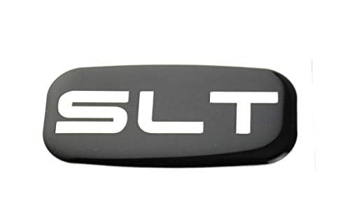 CDD 2X SLT Cab Emblems 3D Sticker Nameplate Letter Logo Roof Pillar Replacement for 02-07 Yukon Suburban Sierra 03 06 (Chrome/Black) - Image 3