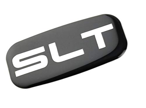 CDD 2X SLT Cab Emblems 3D Sticker Nameplate Letter Logo Roof Pillar Replacement for 02-07 Yukon Suburban Sierra 03 06 (Chrome/Black) - Image 2