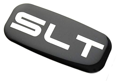 CDD 2X SLT Cab Emblems 3D Sticker Nameplate Letter Logo Roof Pillar Replacement for 02-07 Yukon Suburban Sierra 03 06 (Chrome/Black) - Image 4
