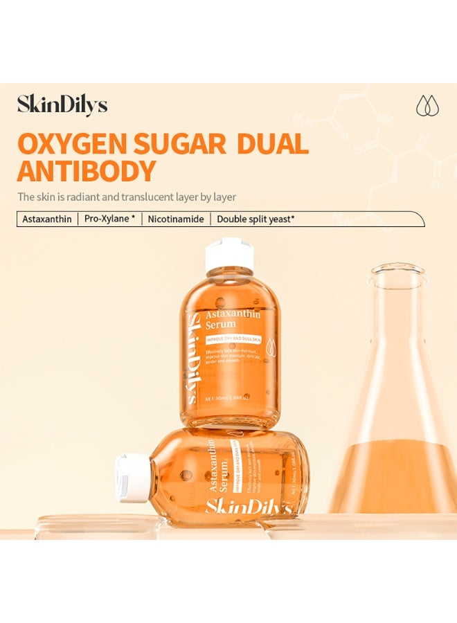 سكين ديليز SkinDilys سيروم الوجه أستازانتين من العلامة التجارية الأسترالية 30 مل / مضاد للشيخوخة، يوحد لون البشرة، يعزز إشراقتها، يقوي الحاجز، يرطب بعمق، ويهدئ التهيج للحصول على بشرة منتعشة ومرنة - Image 2