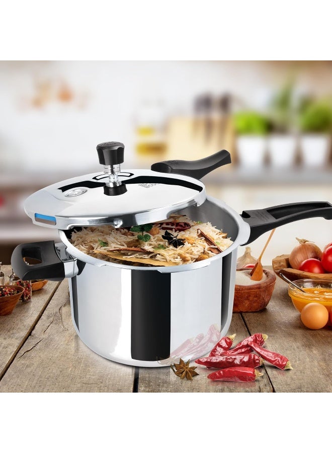 Milton Pro Cook Tri Ply Pressure Cooker With Outer Lid, 5 litre, Silver | Dishwasher Safe | Food Safe | Induction Safe | Hot Plate Safe | Flame Safe - Image 5