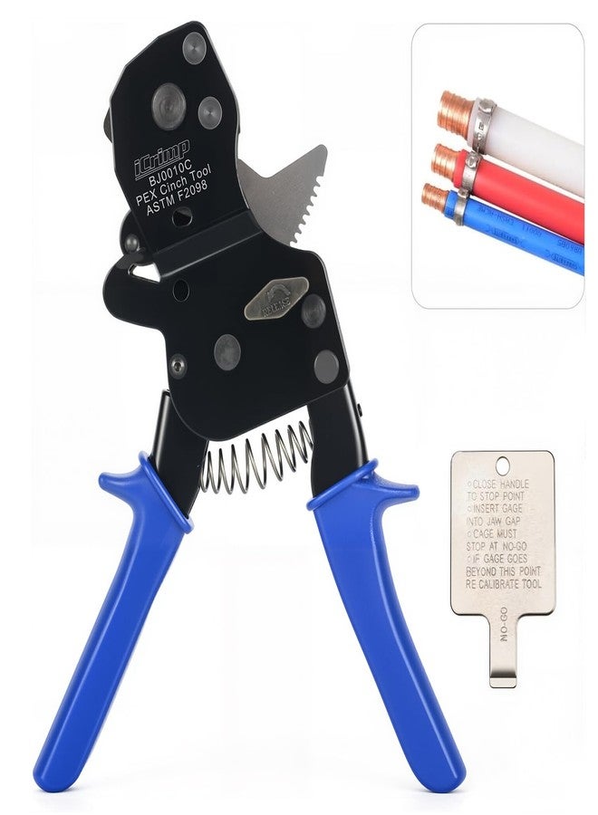 آي ويس أداة iCrimp Rachet PEX لربط الأنابيب المصنوعة من الفولاذ المقاوم للصدأ تتوافق مع معايير ASTM 2098 لأنابيب مقاس 3/8 و1/2 و3/4 و5/8 و1 بوصة - Image 1