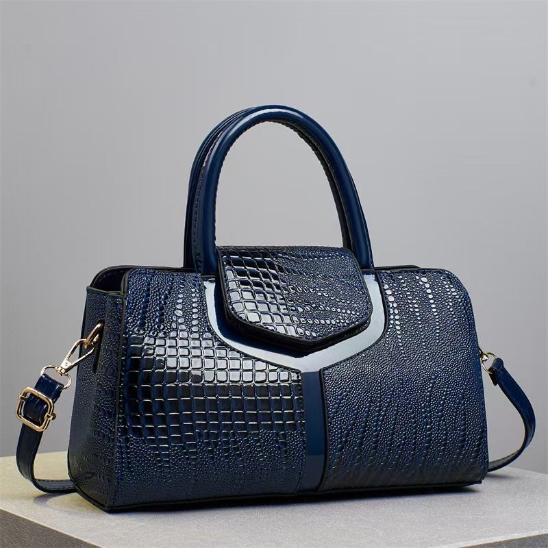 Handbag Arrival Crocodile Pattern Fashionable Korean Style Trendy Shoulder Crossbody Bag Large Capacity Stylish Pillow Bag