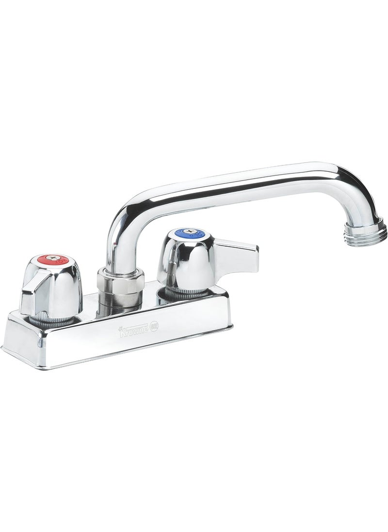 Krowne Krowne Metal 11406L Replacement Faucet for Bar Sinks Deck Mount Fits 22 Sinks 6 Spout 