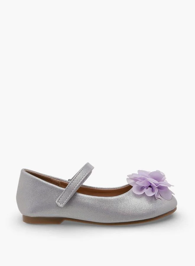 Flora Bella By Shoexpress Girls Floral Embellished Mary Jane Shoes
