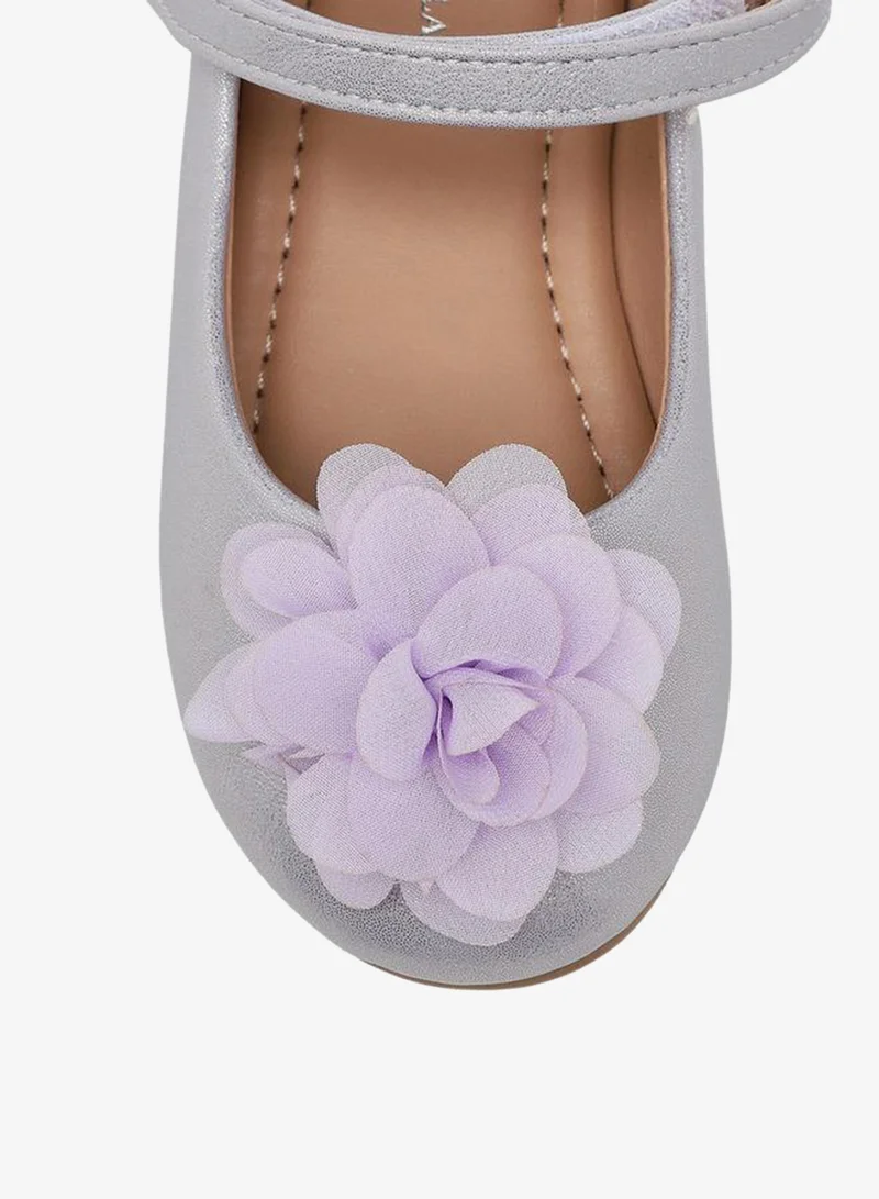 Flora Bella By Shoexpress Girls Floral Embellished Mary Jane Shoes