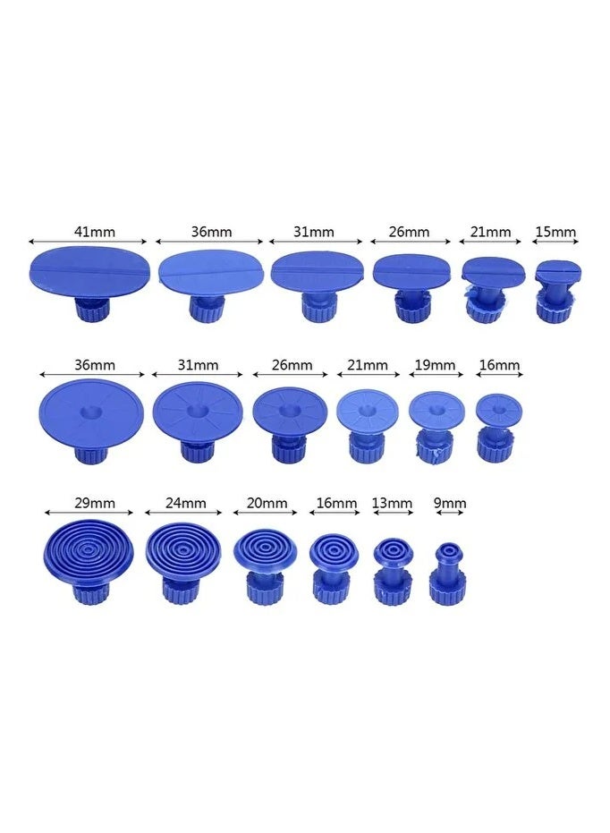 Car Dent and Crash Repair Tool Kit - 18 Pieces with Pull Handle for Easy Body Dent Removal - Image 2