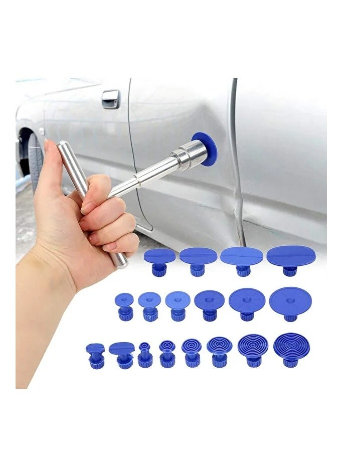 Car Dent and Crash Repair Tool Kit - 18 Pieces with Pull Handle for Easy Body Dent Removal - Image 1