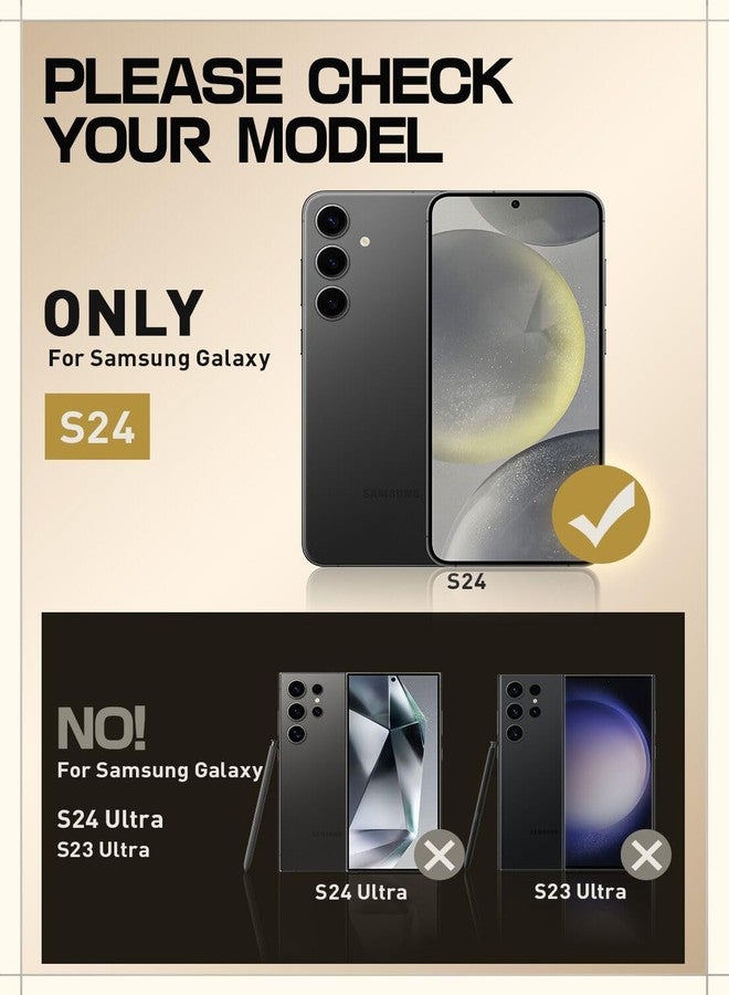 SUPCASE for Samsung Galaxy S24 Case with Stand [2 Front Frames] [Built-in Screen Protector & Belt-Clip] [Military-Grade Protection] Heavy Duty Rugged Kickstand Phone Case for Galaxy S24 6.2", Black - Image 2