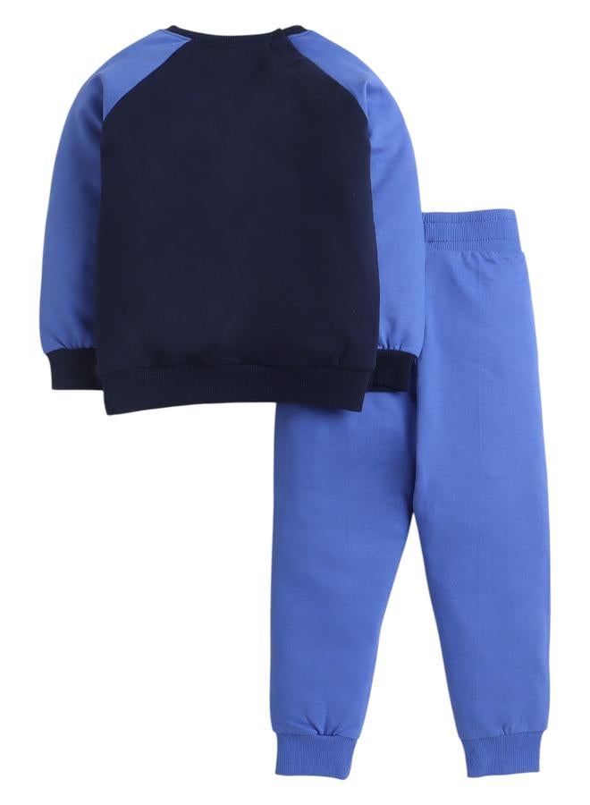 Victor And Jane Boys Robot Graphic Sweatshirt and Joggers Set - Image 4