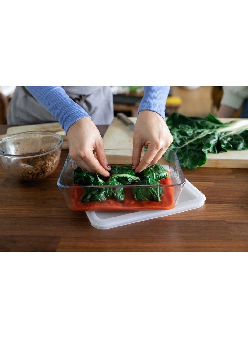 Pyrex Cook & Freeze Rectangular Glass Dish with Plastic Lid (4L) – Oven, Microwave, Freezer & Dishwasher Safe - Image 5