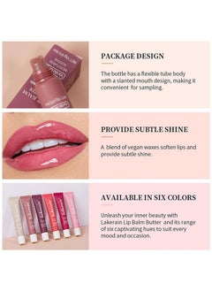 LuckNest 4 Color Glossy Lip Butter Balm, Moisturizing Lip Gloss Butter Non Sticky High Shiny Finish Lip Glow Oil, Natural Plumping Lip Tint Lip Care & Repair Lip Mask for Soft & Smooth & Protect Dry Lip  - Image 3