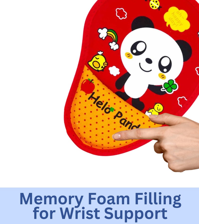 Premsons® Panda Mouse Pad with Wrist Support, Ergonomic Gaming Mousepad for Pain Relief, Non-Slip Base, Compatible with Computer, Laptop, Desktop for Office and Home Use - Image 5