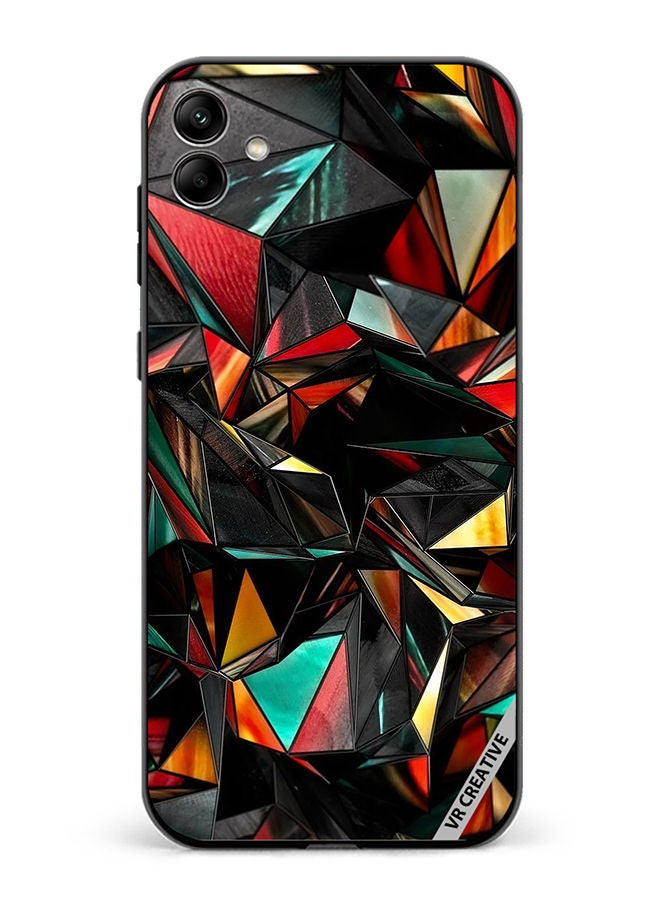 VR CREATIVE Protective Case Cover For Samsung Galaxy A04 Polygon Abstract Design Multicolour - Image 1