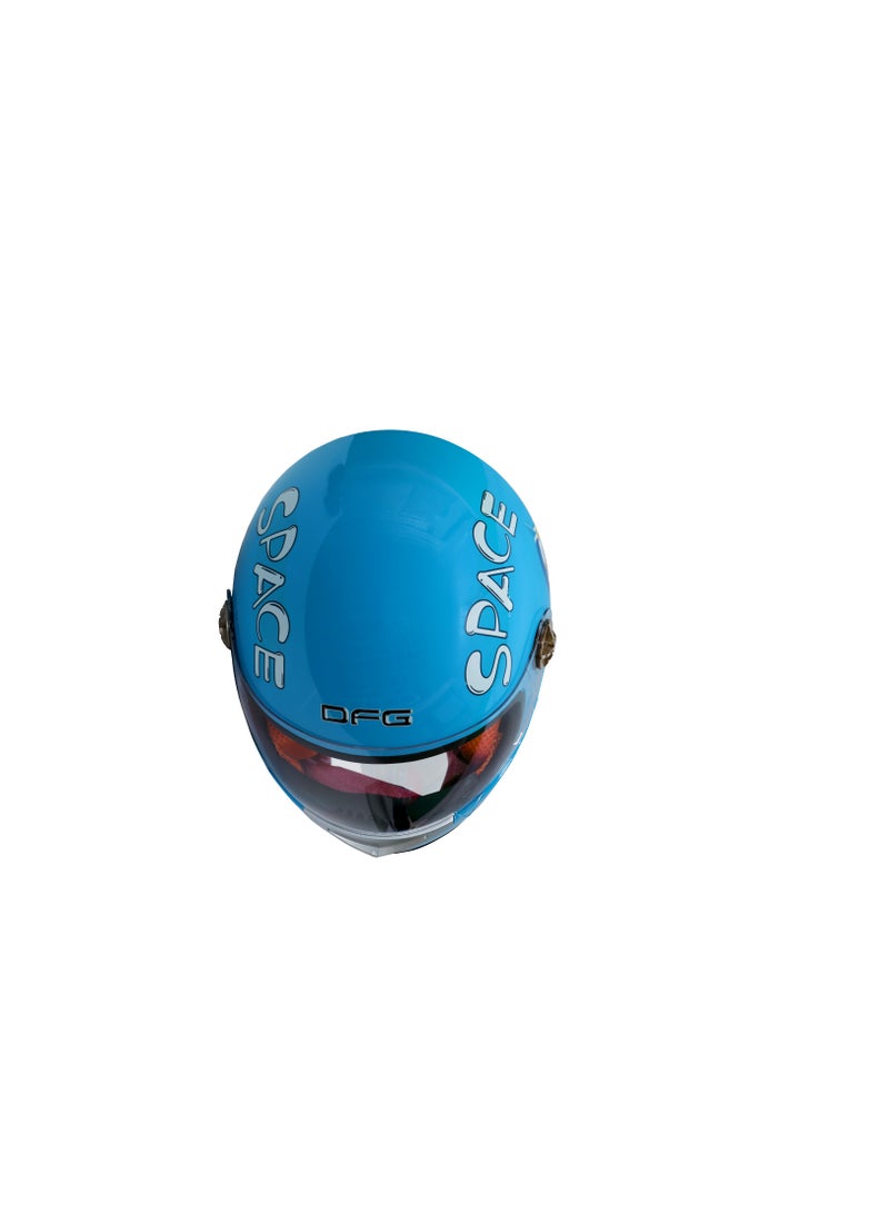 DFG Blue Children Full Face Safety Helmet  - Image 4