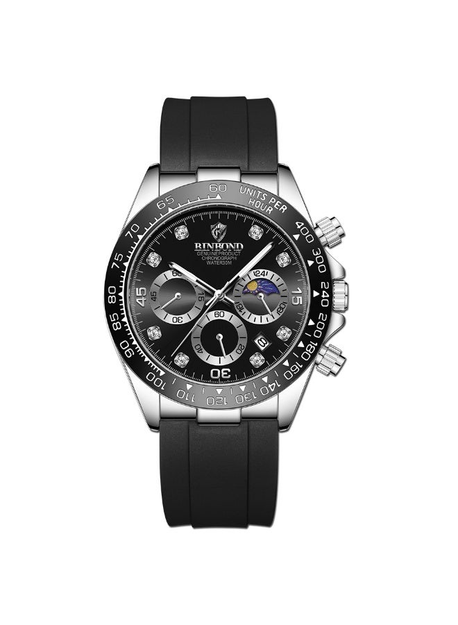 BINBOND Men's Multifunctional Sports Luminous Waterproof Quartz Watch - Image 1