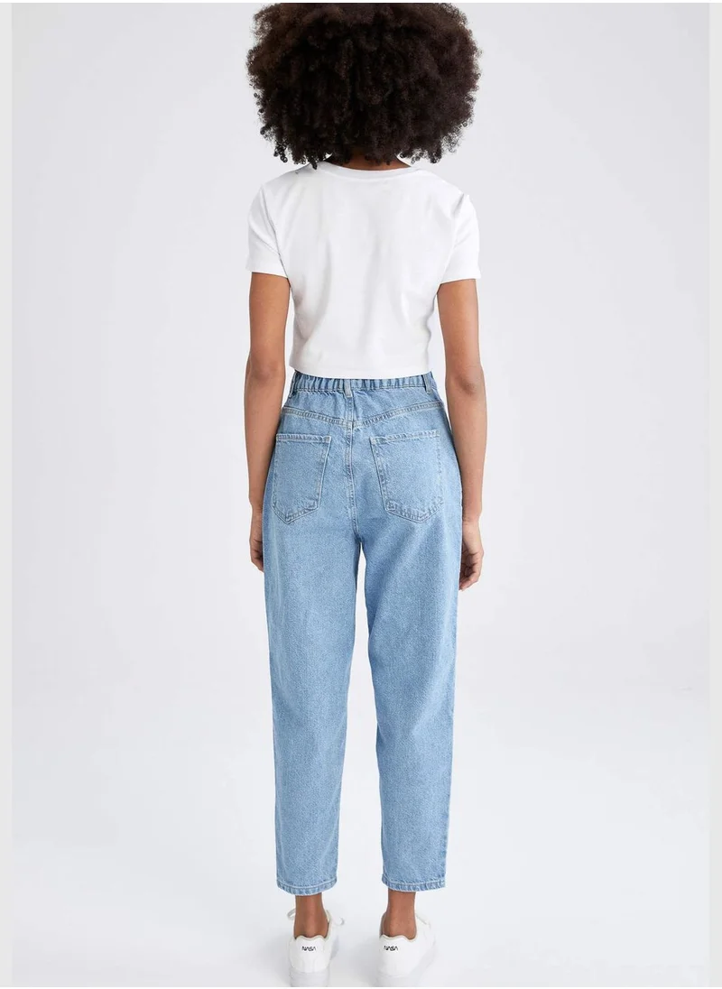 ديفاكتو Paperbag Fit High Waisted Jeans