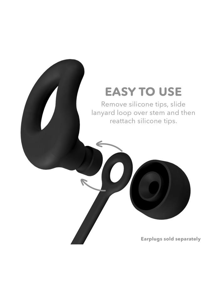CURVD Earplug Lanyard, Soft Durable Flexible Premium Silicone Cord | Works with Most Earplugs w/Removable Tips Compatible with CURVD Everyday, Loop Quiet/Engage/Experience, Vibes and More - 26 Inches - Image 3