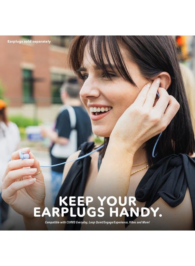 CURVD Earplug Lanyard, Soft Durable Flexible Premium Silicone Cord | Works with Most Earplugs w/Removable Tips Compatible with CURVD Everyday, Loop Quiet/Engage/Experience, Vibes and More - 26 Inches - Image 2