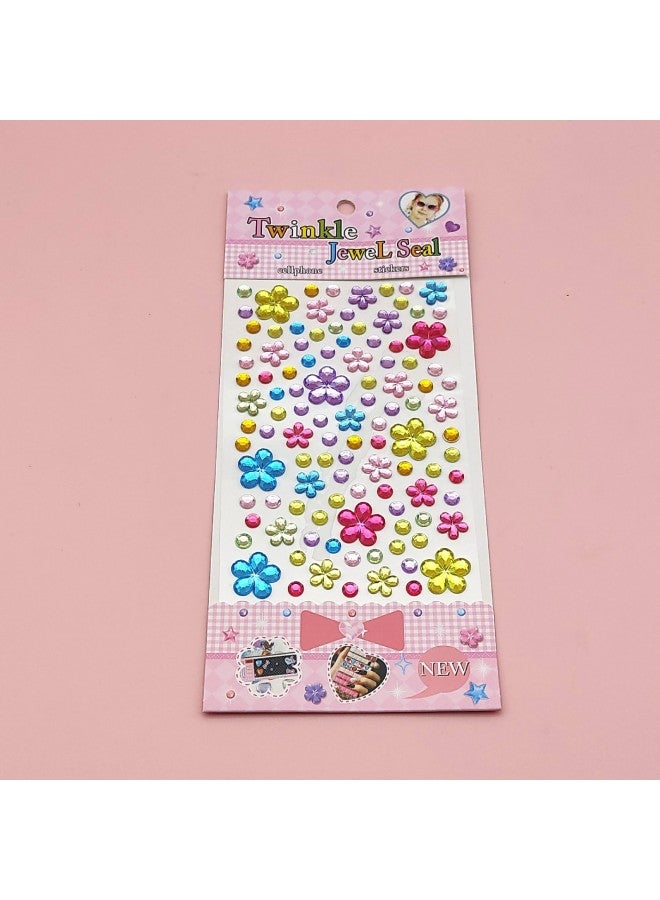 Explosions DIY Acrylic Diamond Sticker Photo Frame Decorative Sticker Accessories Material Closed Bag Water Drops Love Piece-Specifications Support Image Upload:Medium Card Color Plum Blossom Gypsophila 10*22.5cm - Image 1