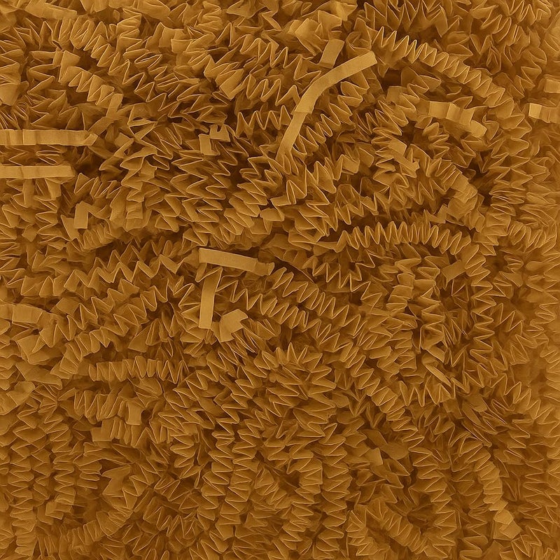 JPPL Crinkle Shredded Paper for Gift Wrapping, Basket & Hamper Filling | Eco-Friendly Kraft Confetti Filler for Boxes, DIY, Return Gifts & Crafts | Brown | 500gm | - Image 1