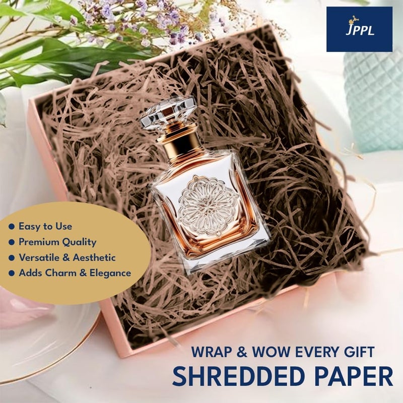 JPPL Crinkle Shredded Paper for Gift Wrapping, Basket & Hamper Filling | Eco-Friendly Kraft Confetti Filler for Boxes, DIY, Return Gifts & Crafts | Brown | 500gm | - Image 5