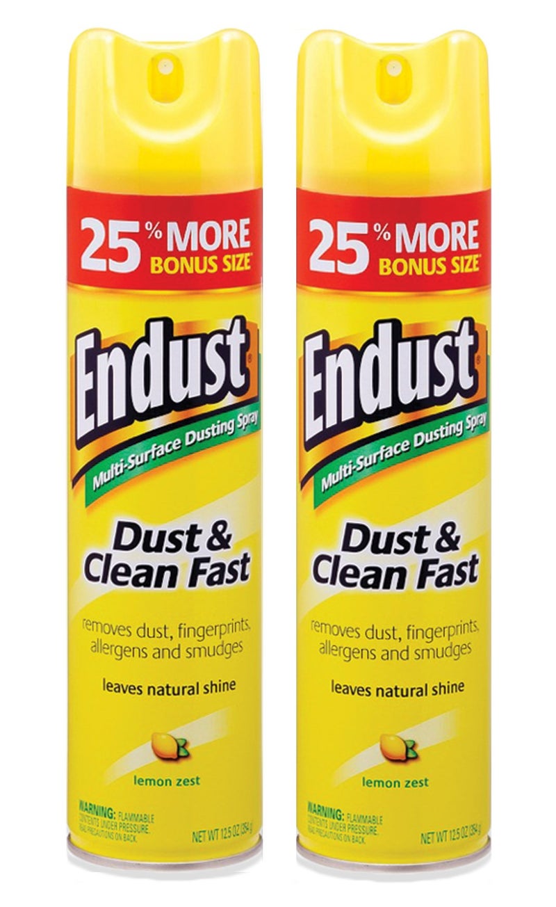 Endust for Electronics Endust Multi-Surface Dusting and Cleaning Spray, Lemon Zest, 12.5 Ounce (Pack of 2) - Image 1