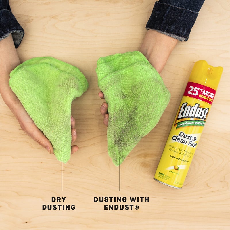 Endust for Electronics Endust Multi-Surface Dusting and Cleaning Spray, Lemon Zest, 12.5 Ounce (Pack of 2) - Image 3