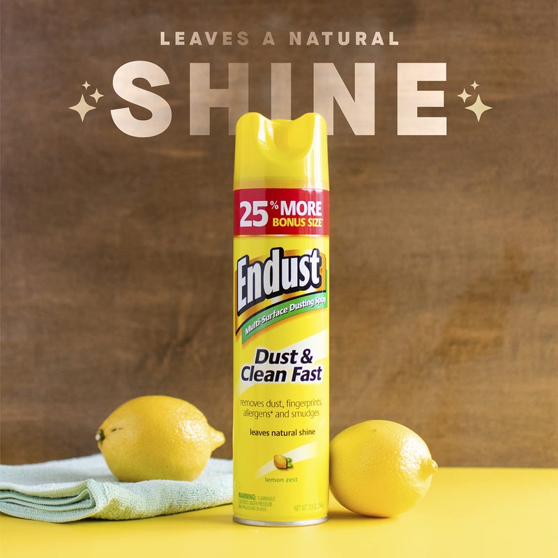 Endust for Electronics Endust Multi-Surface Dusting and Cleaning Spray, Lemon Zest, 12.5 Ounce (Pack of 2) - Image 5