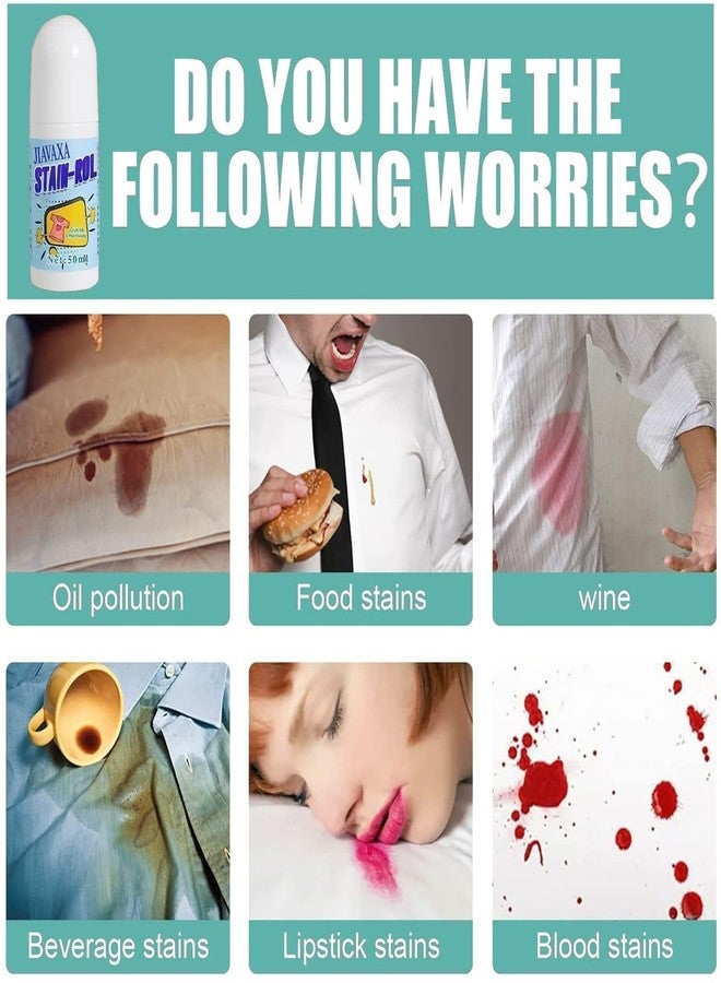 SWAMINE Stain Remover For Clothes Roller-Ball Cleaner White Cotton Clothes Stain Remover Roll Bead Design Instant Stain Remover For Cotton,Linen,Polyester,Blended Fabric,Denim,Down Jacket Etc. - 149 G - Image 5